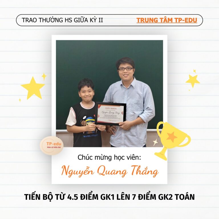 HÀNH TRÌNH TÌM LẠI NIỀM VUI VỚI MÔN TOÁN