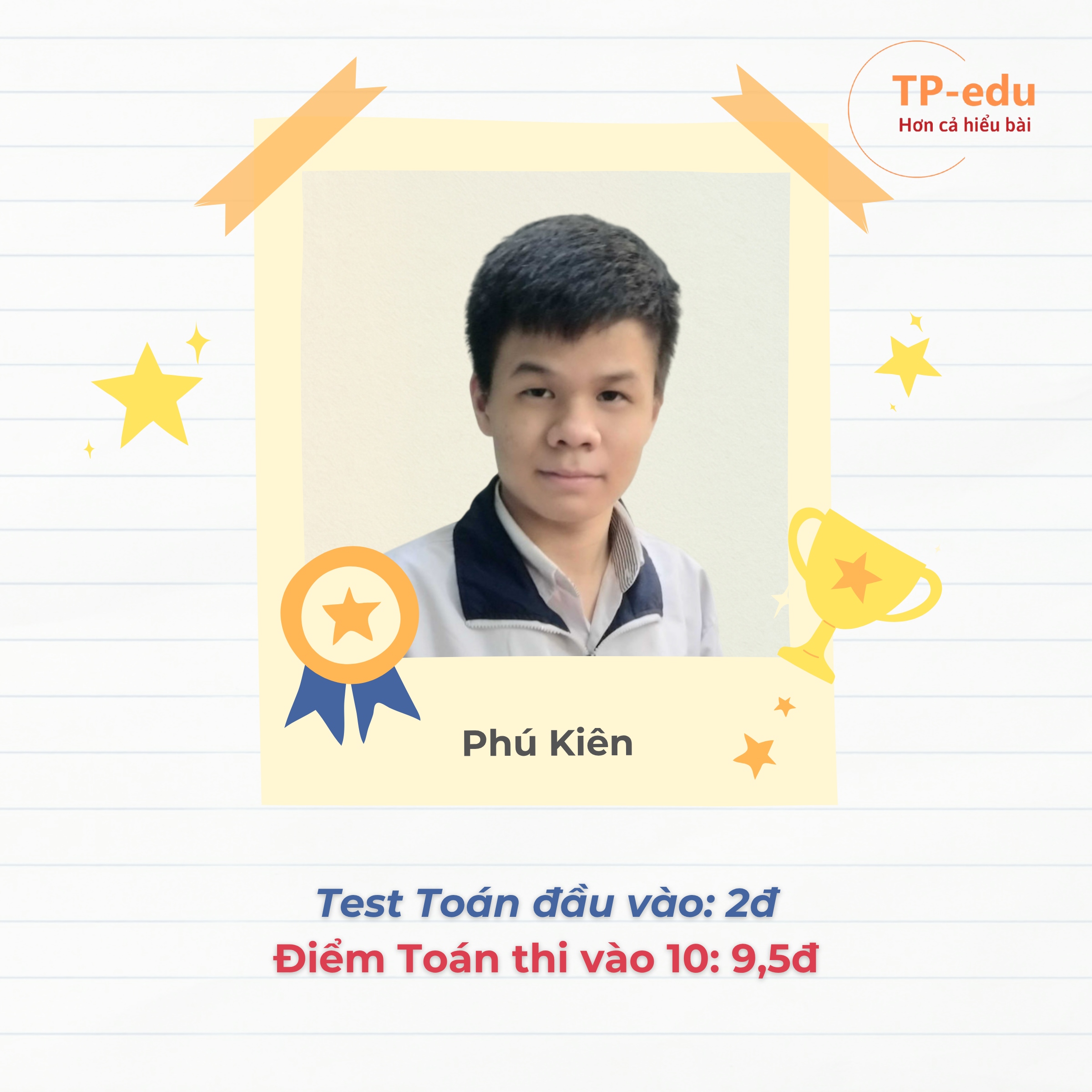 Thành tích học viên tiêu biểu TP-edu - 10/10