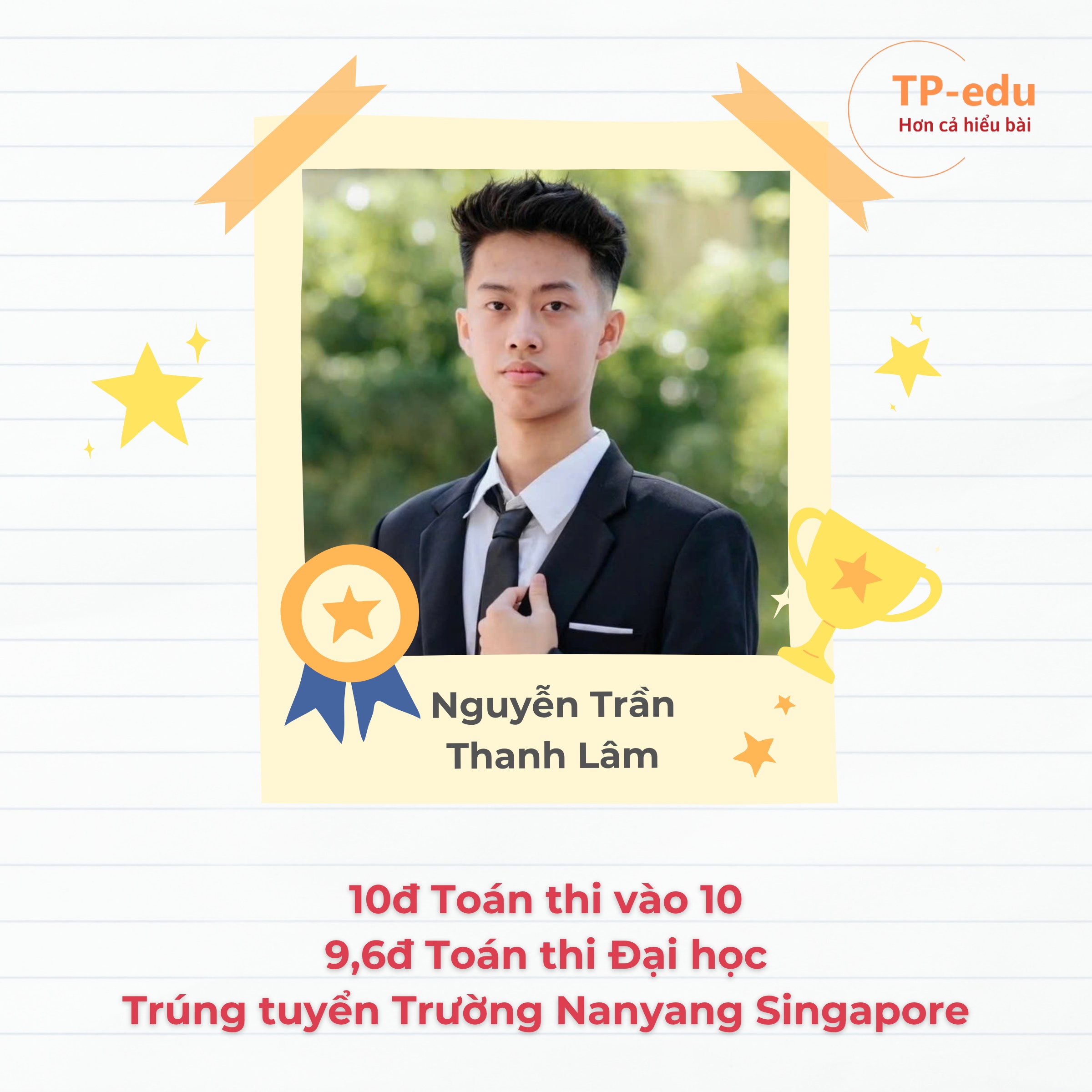 Thành tích học viên tiêu biểu TP-edu - 2/10