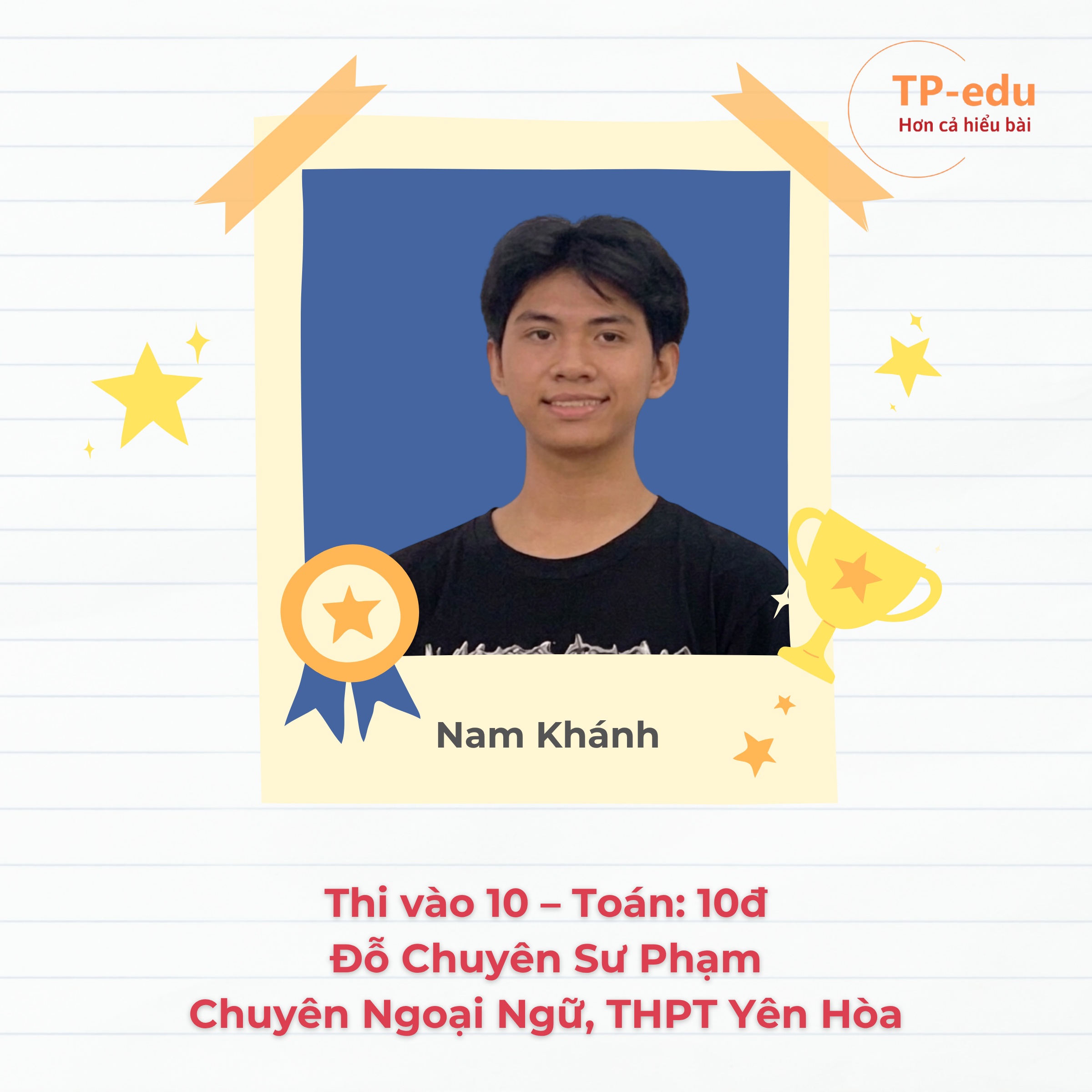 Thành tích học viên tiêu biểu TP-edu - 5/10