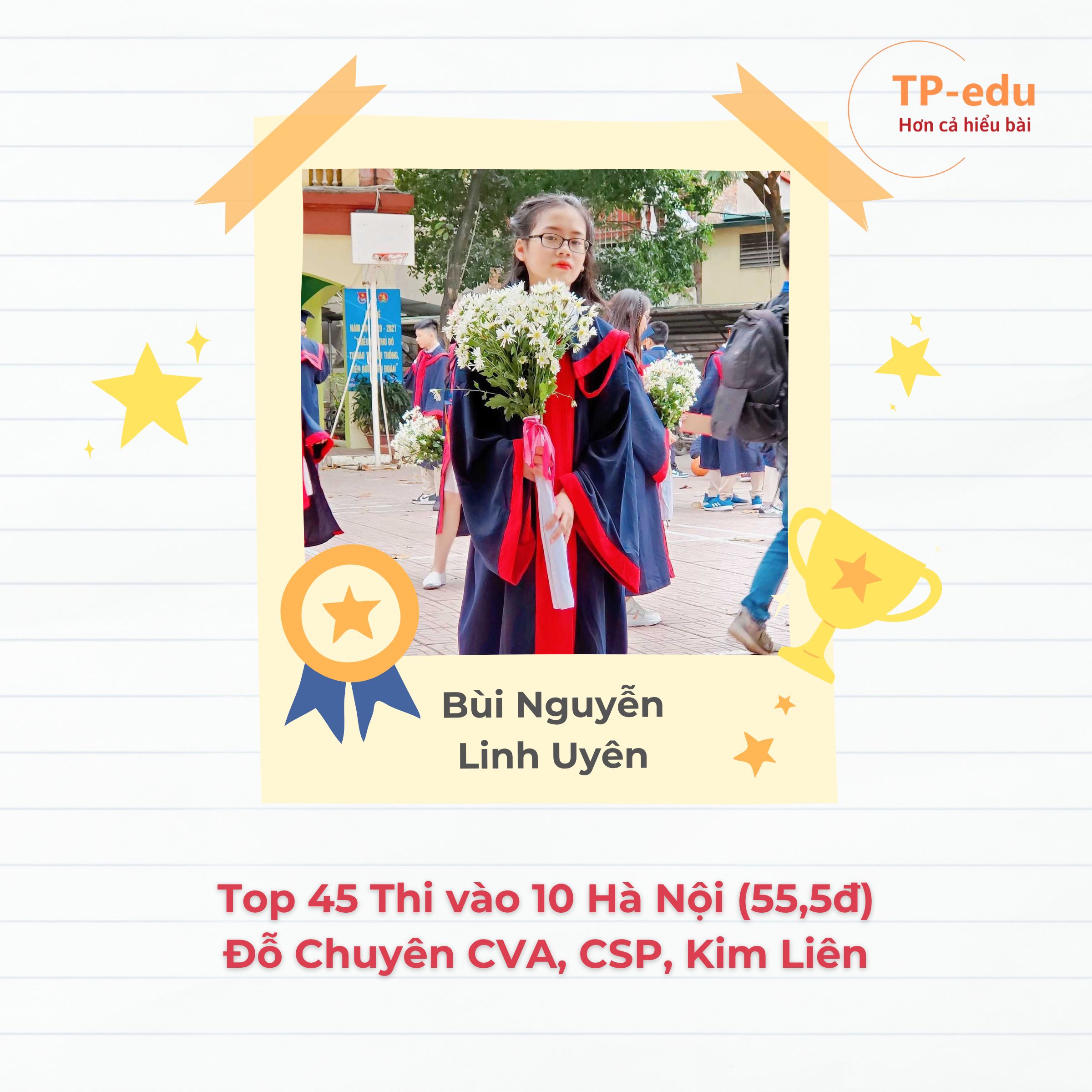 Thành tích học viên tiêu biểu TP-edu - 6/10